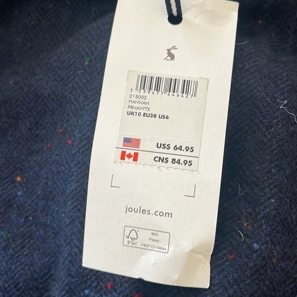 Joules Navy Mini Shirt Size 6 - Picture 9 of 9